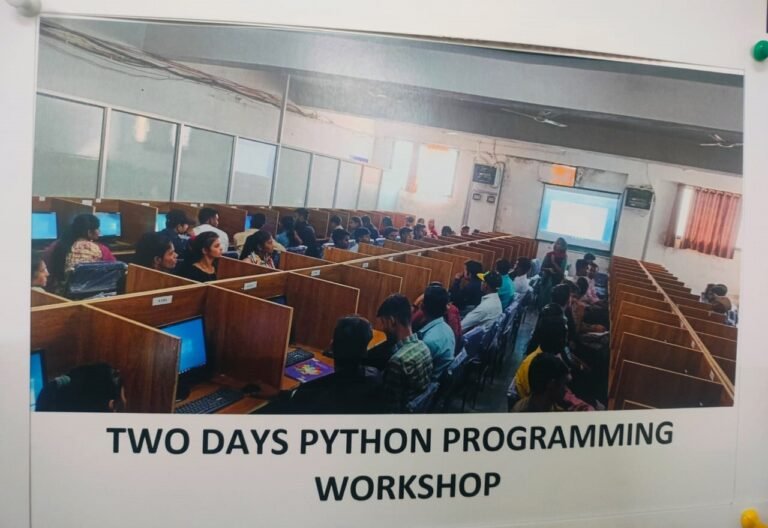 PYTHON PROGRAMMING WORK SHOP
